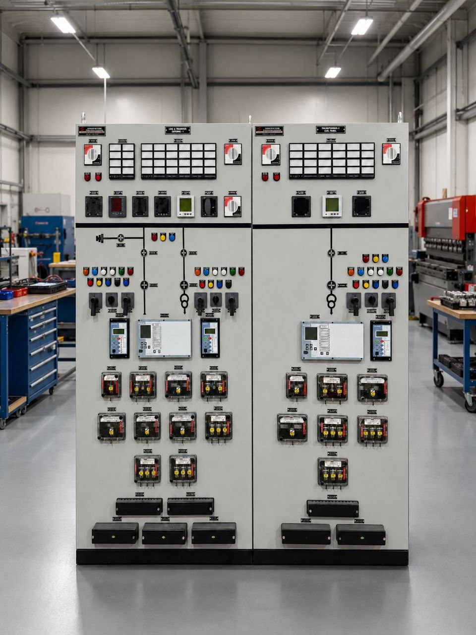 Relay and protection control panel